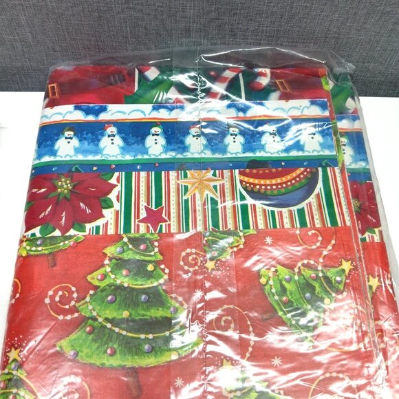 NOS VTG Cleo Christmas Wrapping Paper 100 Sq Ft 12 Sheets 8 Designs 80s 90s - Picture 7 of 7